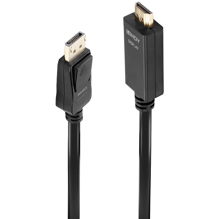 LINDY DisplayPort an HDMI Kabel 4K30 (DP: passiv) 3m