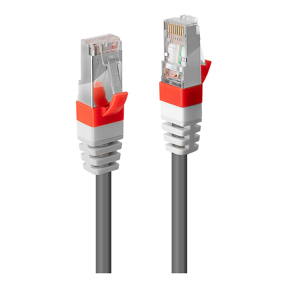 LINDY Patchkabel Cat6(A) SSTP / S/FTP PIMF grau 0.50m 10Gbit