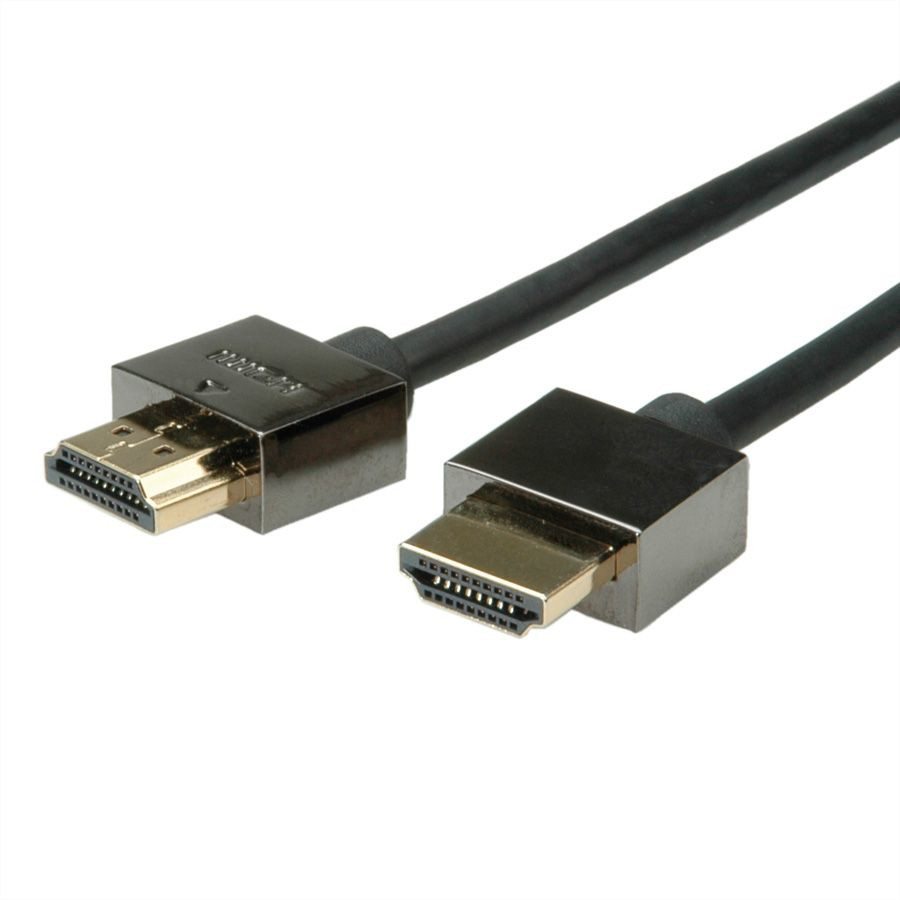 ROLINE Notebook HDMI High Speed Kabel mit Ethernet schwarz 2m
