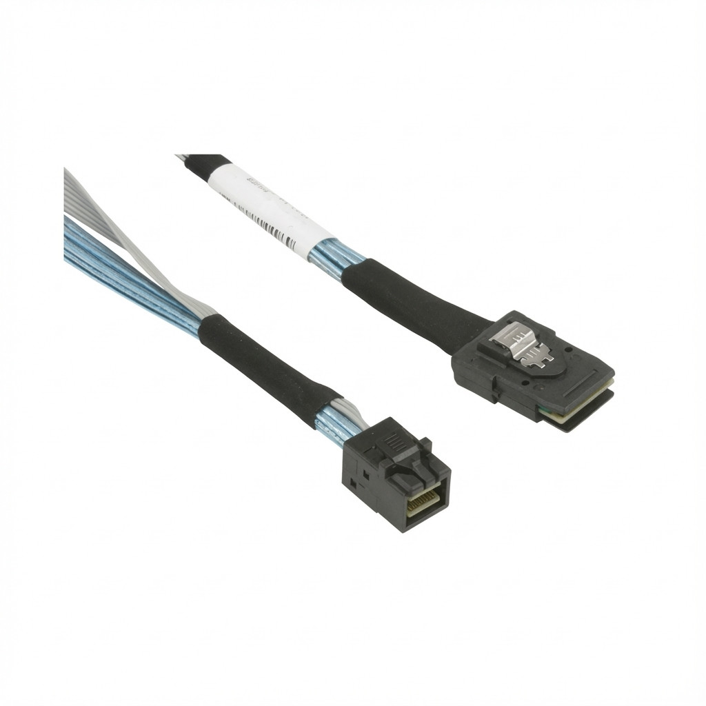 Supermicro Kabel 2x MiniSAS HD x4 (LE) auf Slimline x4 (STR) Kabel 60cm CBL-SAST-1260-100