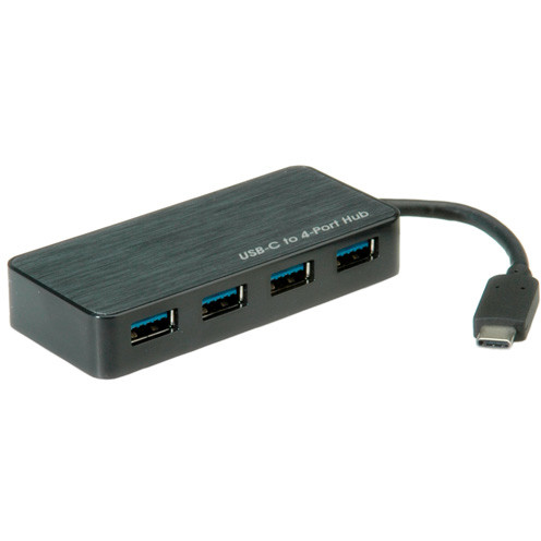 ROLINE USB 3.2 Gen 1 Hub 4fach Typ C Anschlusskabel