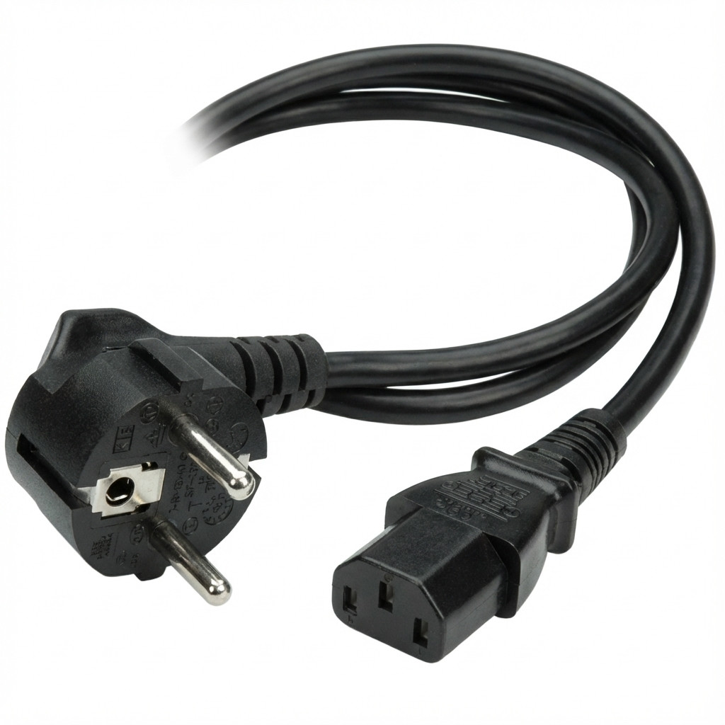 ROLINE Netzkabel, 3pol. Notebook-Buchse, schwarz, 0,8 m