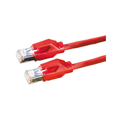 DRAKA Patchkabel Kat.6 Class E S/FTP UC900 TM21 LSOH rot 0,5m