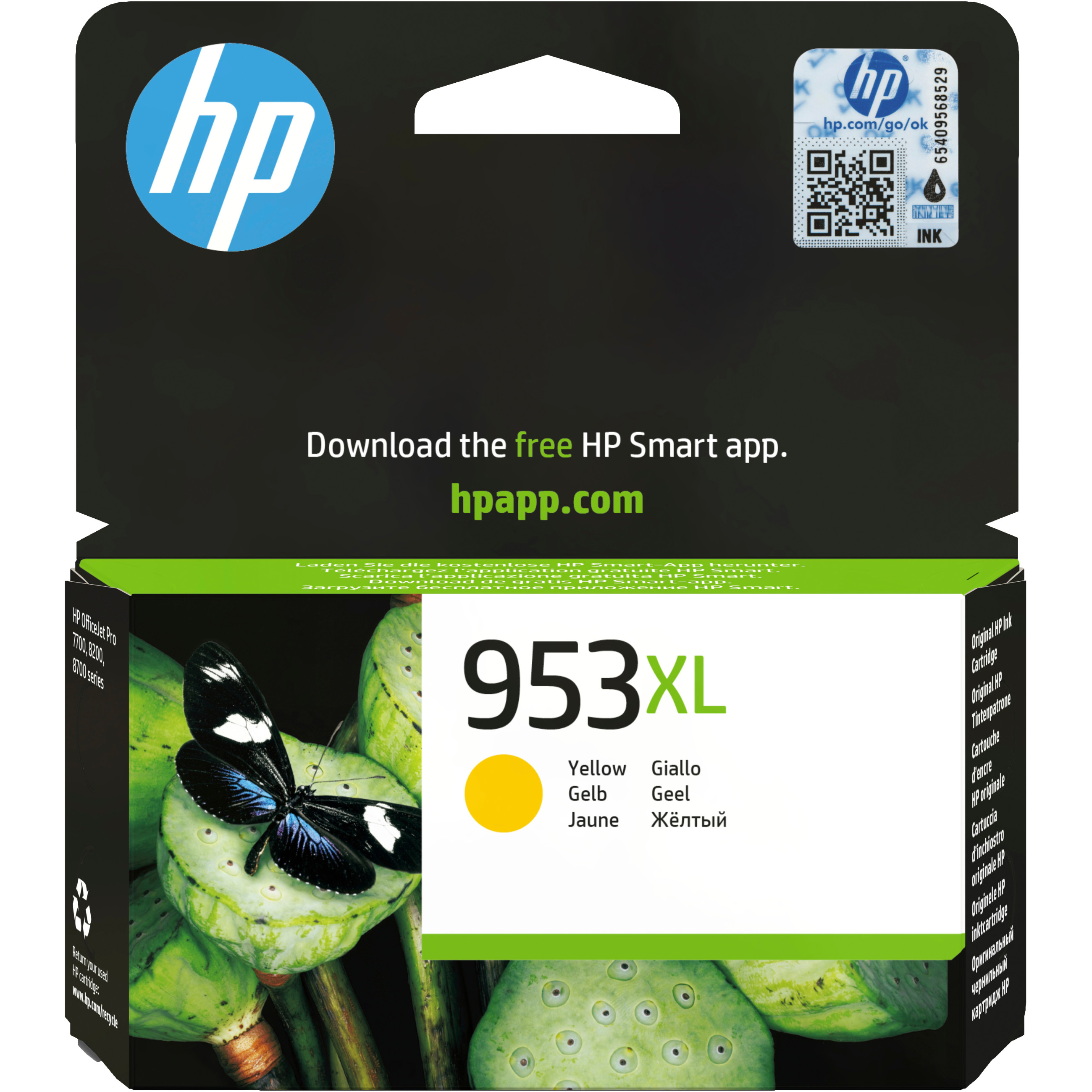 HP INK CARTRIDGE NO 953XL YELLOW