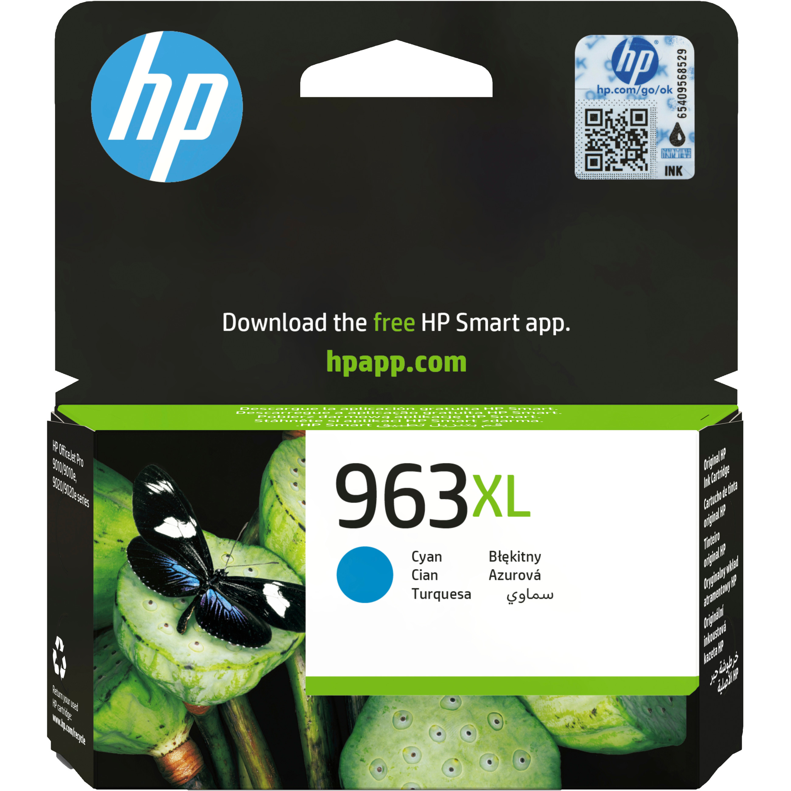 HP INK CARTRIDGE NO 963XL CYAN