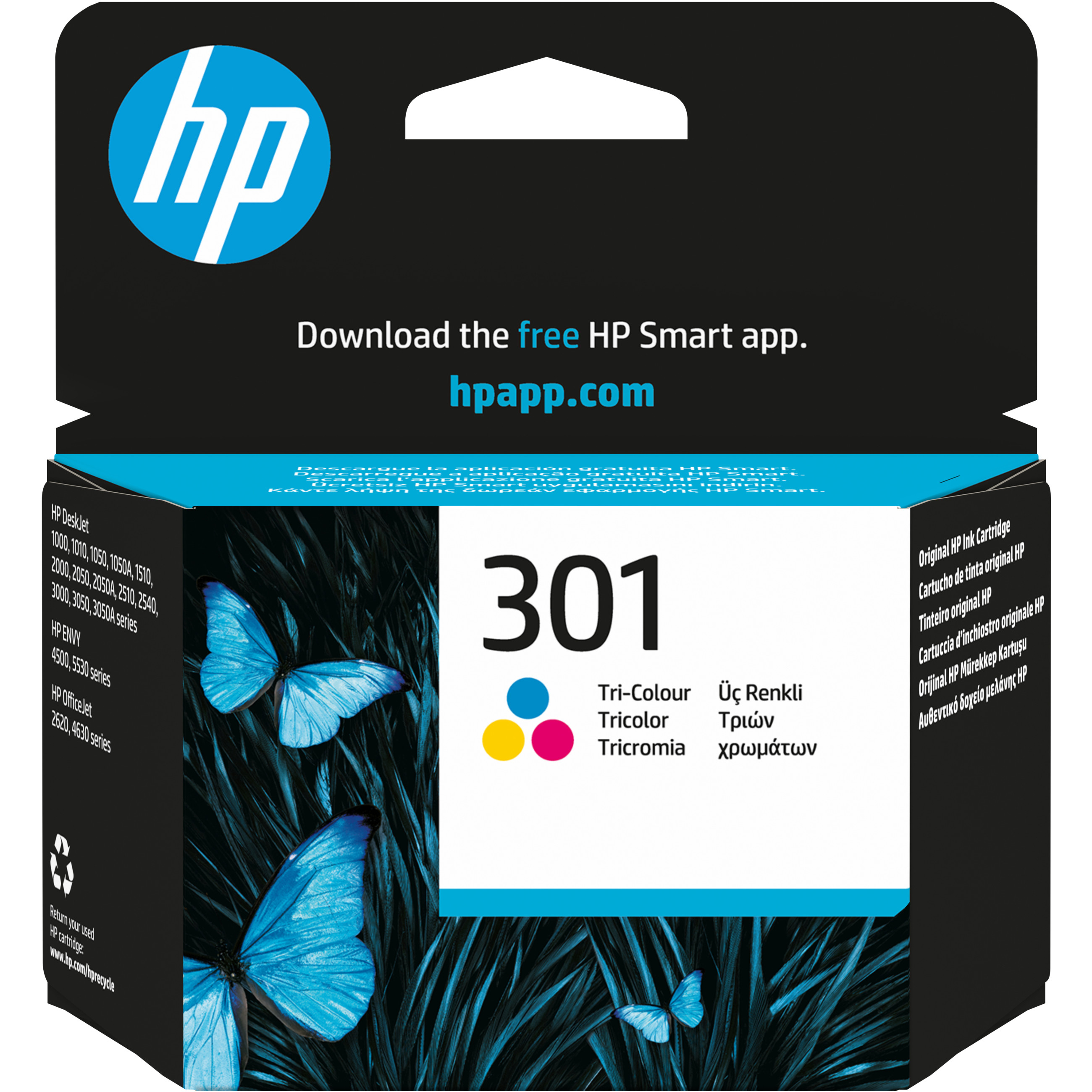 HP INK CARTRIDGE NO 301 C/M/Y