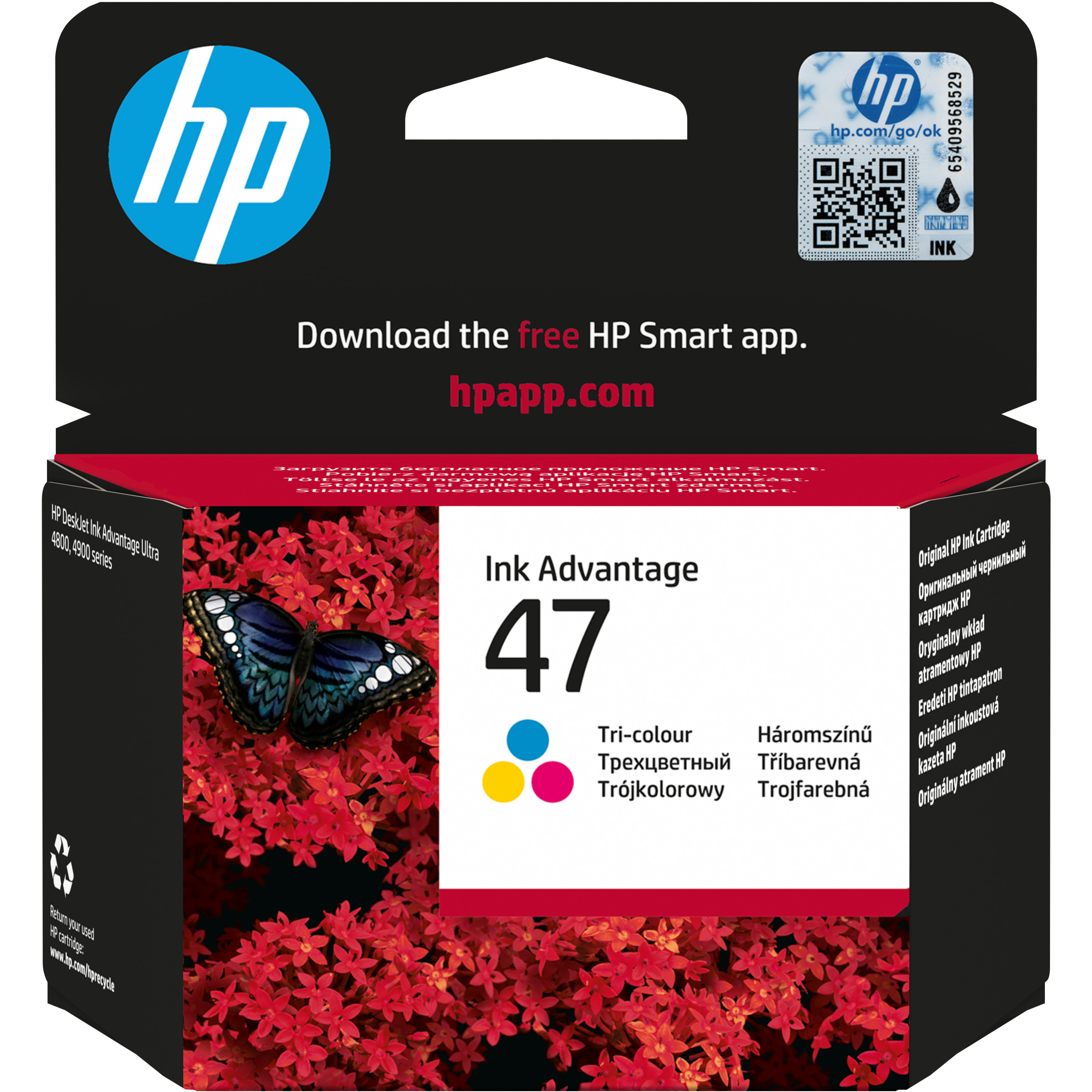 HP 47 - 14 ml - Farbe (Cyan. Magenta. Gelb) - original - Tintenpatrone