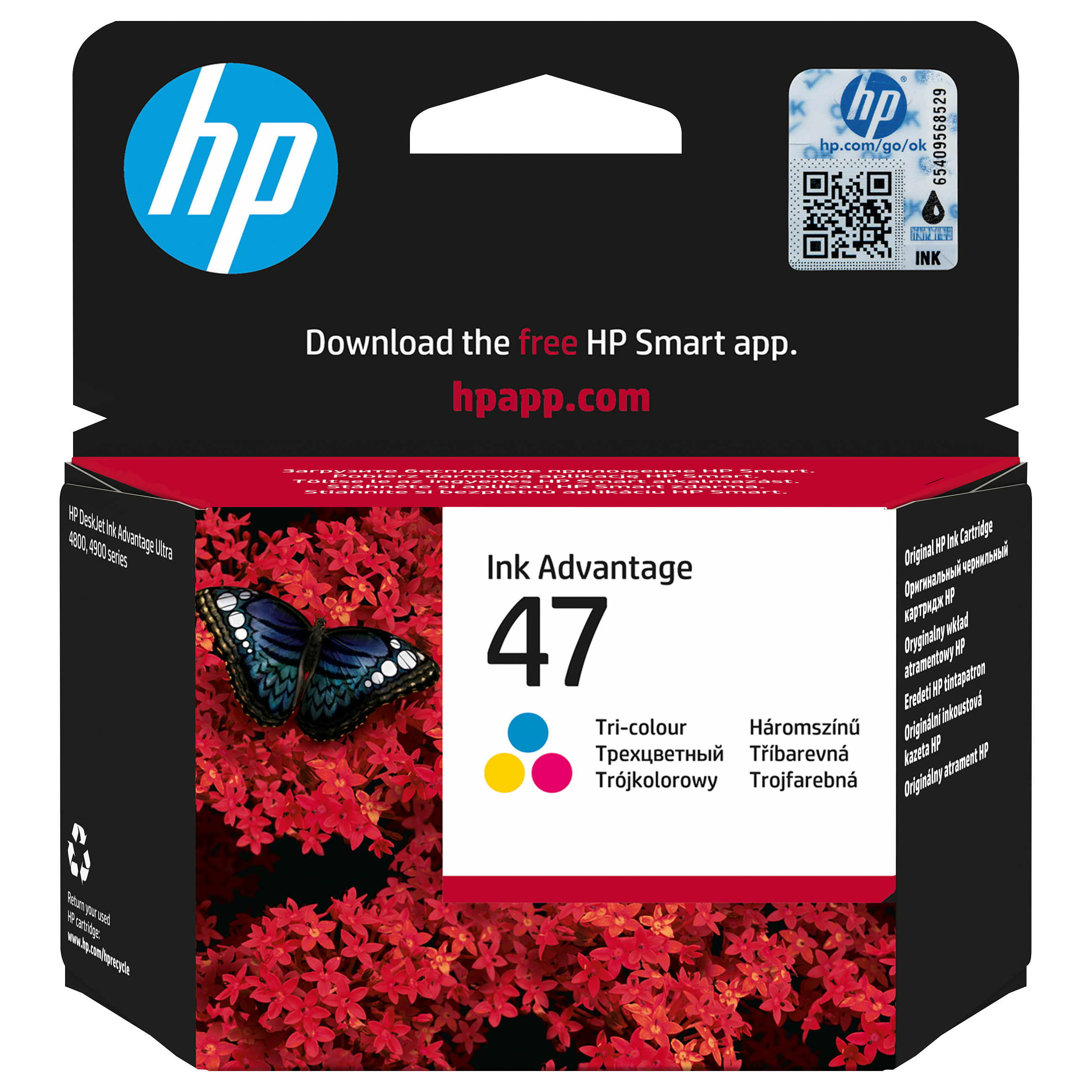 HP 47 - 14 ml - Farbe (Cyan, Magenta, Gelb) - original - Ink Advantage - Tintenpatrone