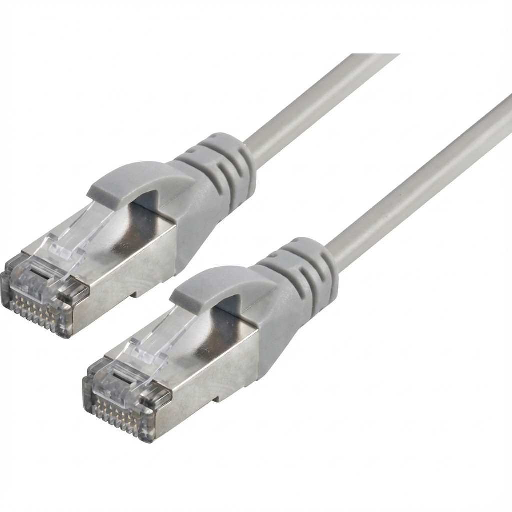 Captiva Kabel Patchkabel CAT 6a Kabel fr Netzwerk, LAN und Ethernet 1m grau