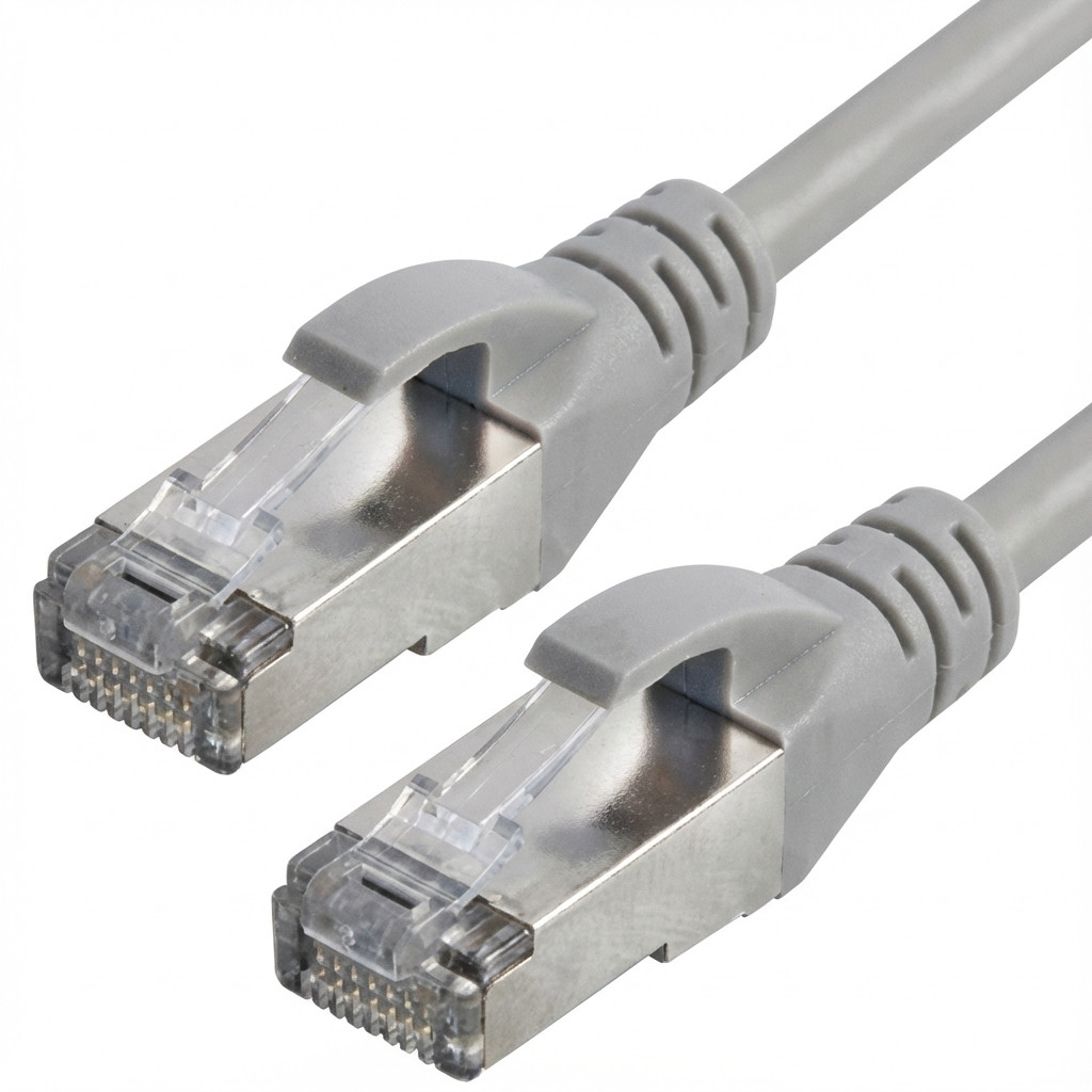 Captiva Kabel Patchkabel CAT 6a Kabel fr Netzwerk, LAN und Ethernet 2m grau