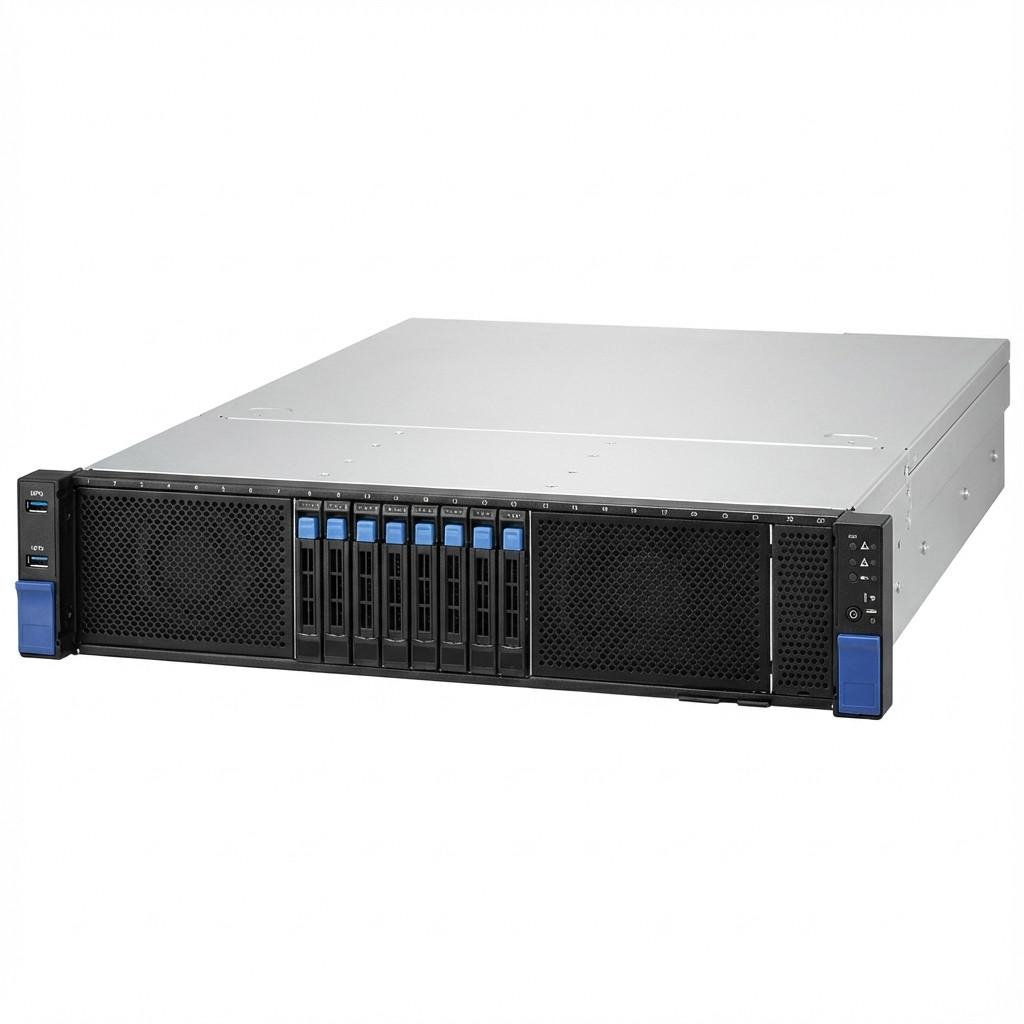 Server MiTAC B8261T85E8HR-2T-N - Server - Rack-Montage - 2U - zweiweg - keine CPU - NVMe - Hot-Swap 6.4 cm