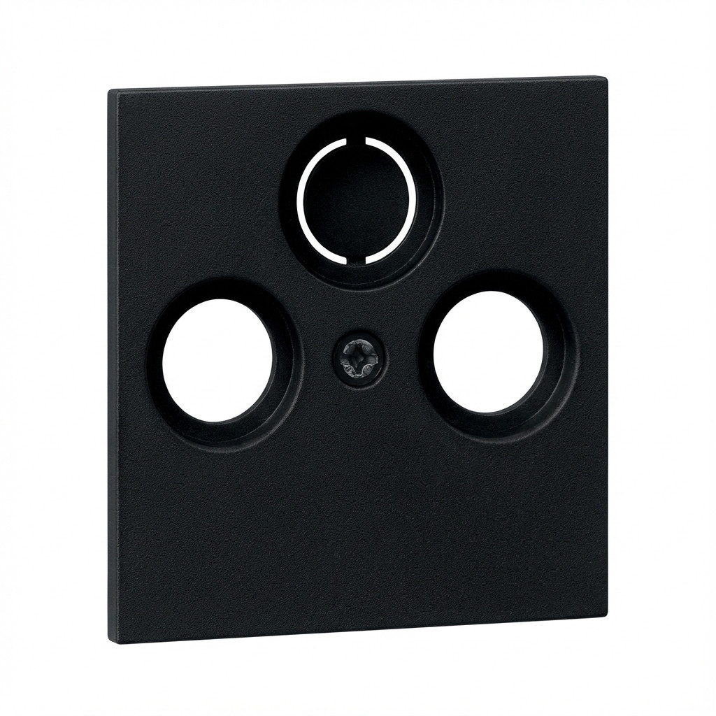 GIRA 0869005 Abd. Koaxial-Antennensteckd. System 55 Schwarz