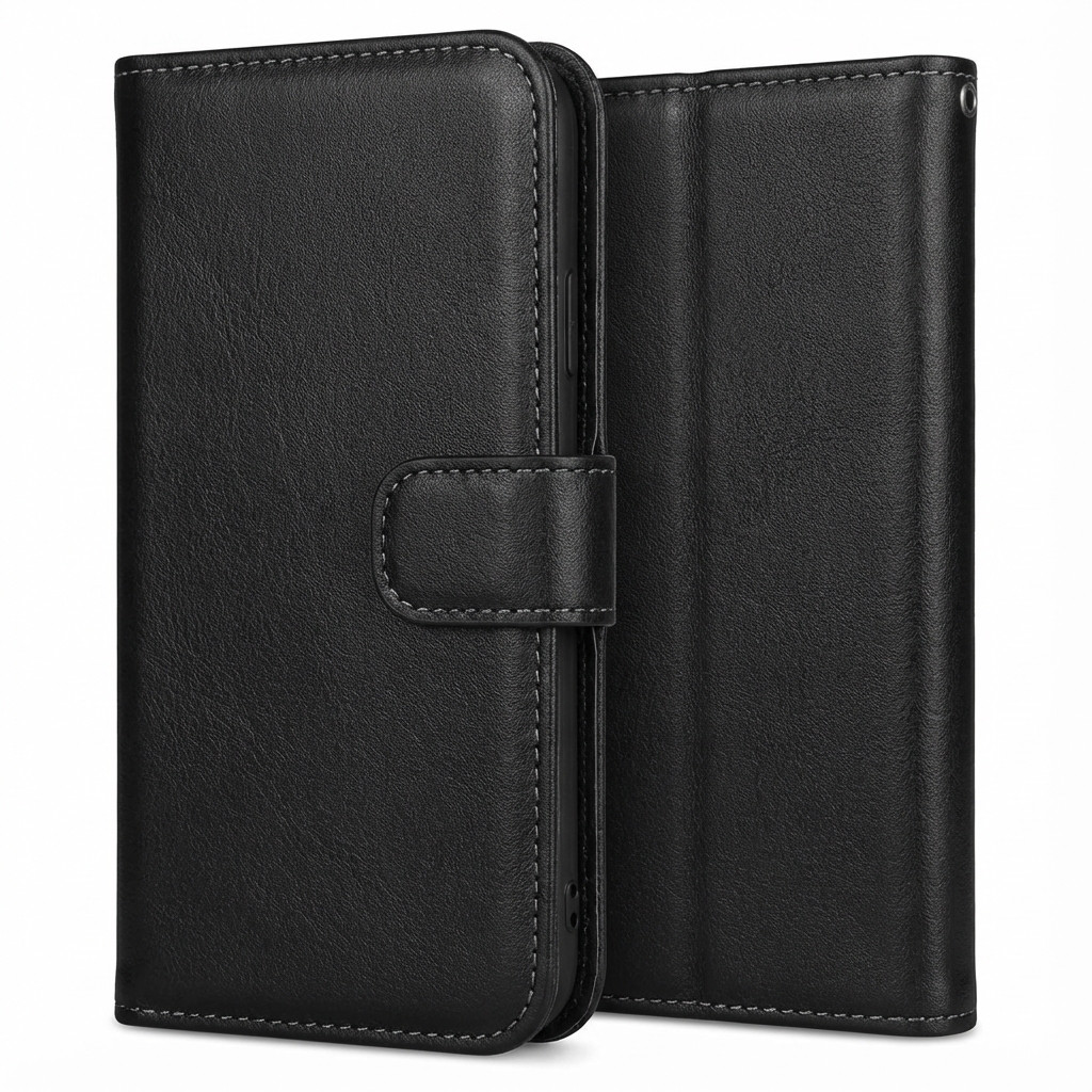 dbramante1928 Oslo - Flip-Hlle fr Mobiltelefon - Polyurethan (PU), Kunststoff - Schwarz - fr Samsung Galaxy S23