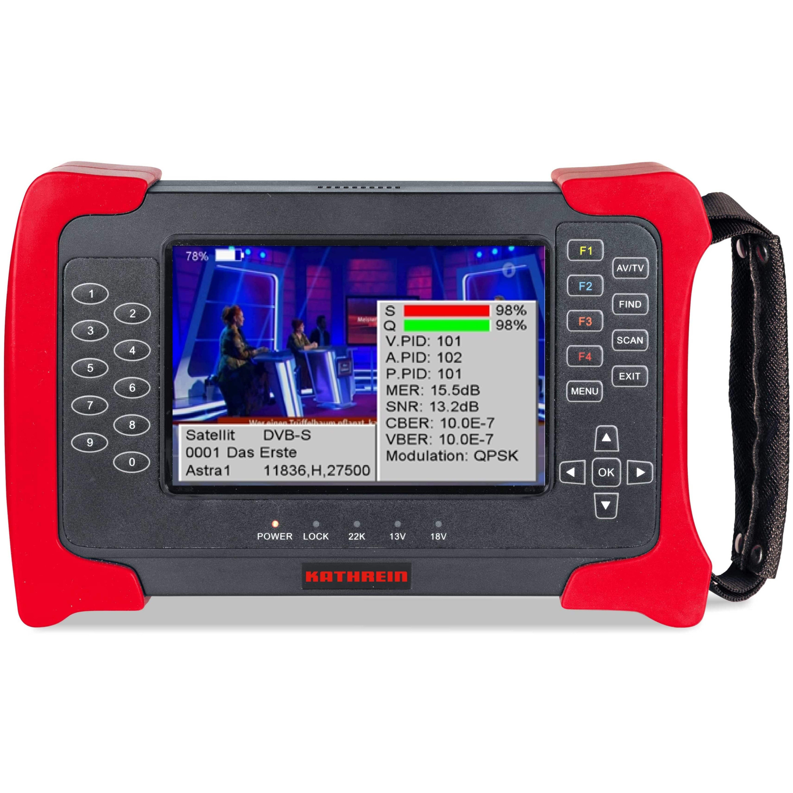 Kathrein MSK 20 Messgerät DVB-S/-S2/-C/-T/-T2