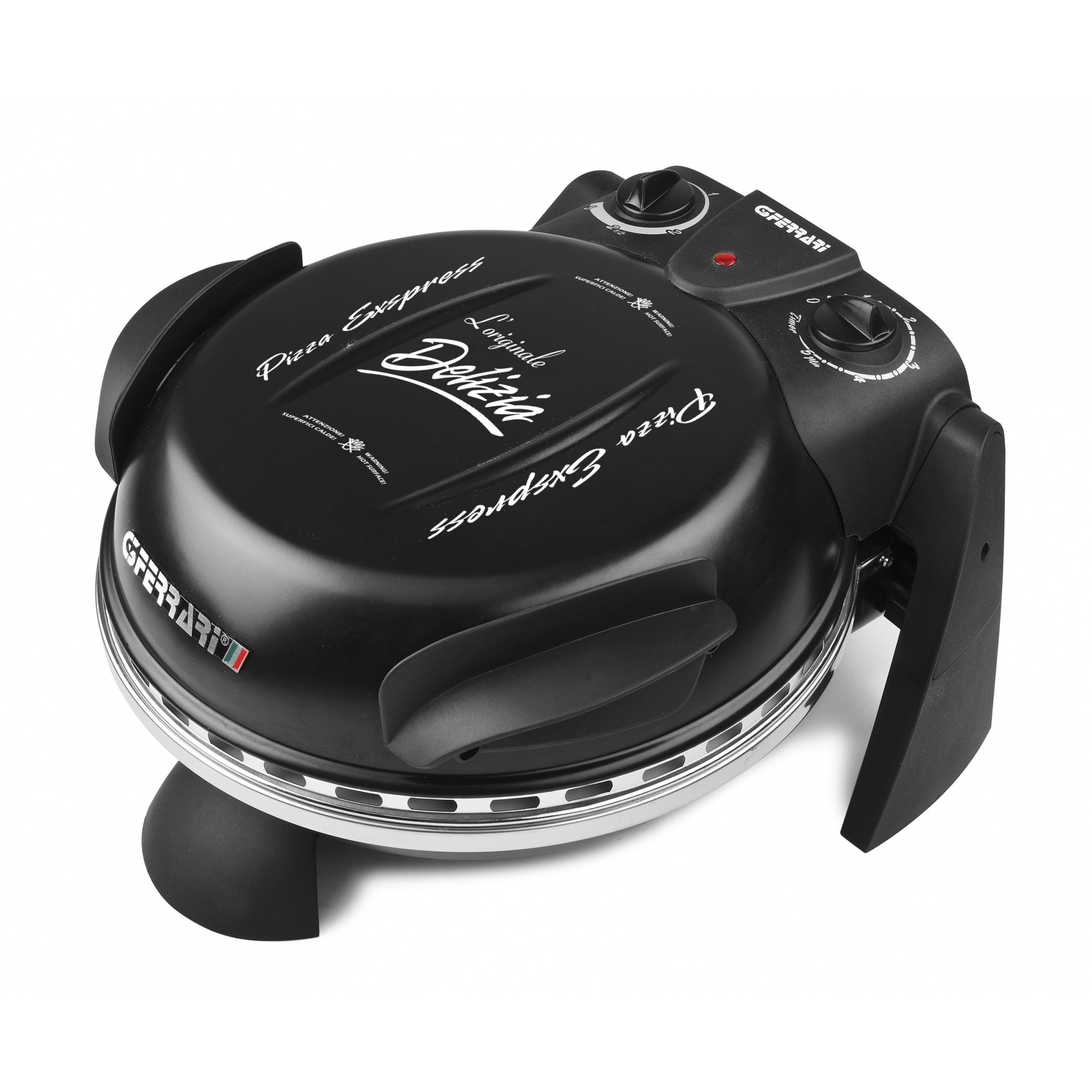 G3Ferrari Delizia Pizzaofen G1000610 (schwarz, 1.200 Watt, fr Pizza 31cm)