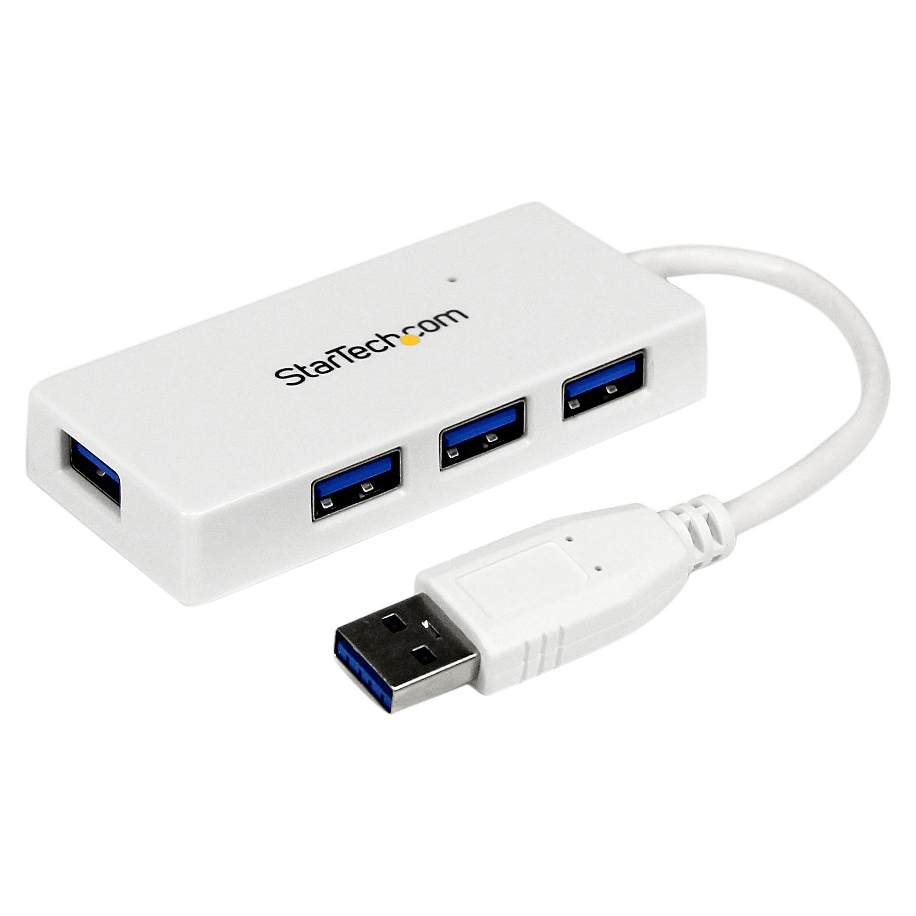 StarTech WHITE 4 PORT MINI USB 3.0 HUB