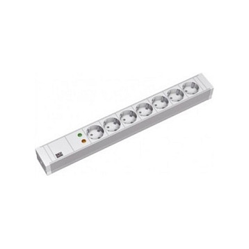 BACHMANN BASIC 48,26cm 19Zoll PVC 7xCEE7/3 1xSPD 2m CEE7/7