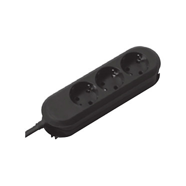 BACHMANN SMART 3xCEE7/3 schwarz 3x Schutzkontakt