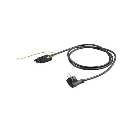 BACHMANN Gertezuleitung CEE7/7 Erdanschluss GST18 schwarz 5m