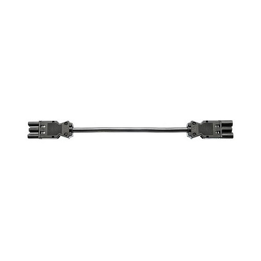BACHMANN Gerteverlngerung GST18-3 Stecker/Kupplung Halogenfrei schwarz 0,3m