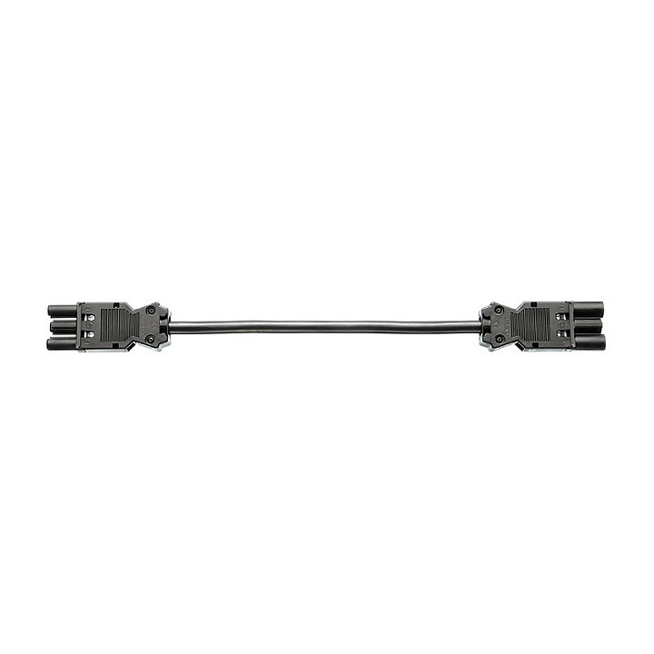 BACHMANN Gerteverlngerung GST18-3 Stecker/Kupplung schwarz 0,5m