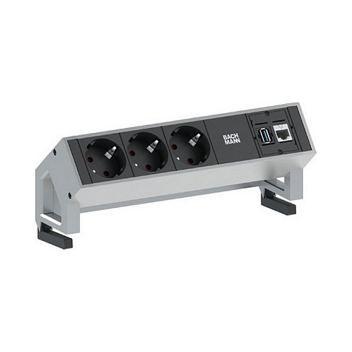 BACHMANN DESK2 3xCEE7/3 1xCAT6A 1xUSB