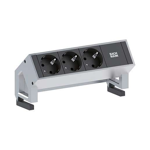 BACHMANN DESK2 3x Schutzkontakt GST18 Inox