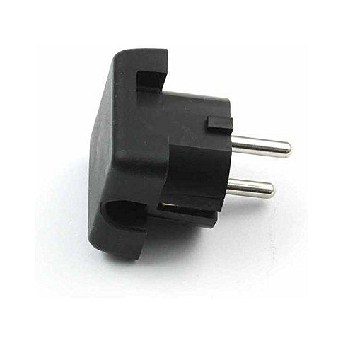 BACHMANN Schutzkontaktstecker schwarz flach Wippschalter 2-p