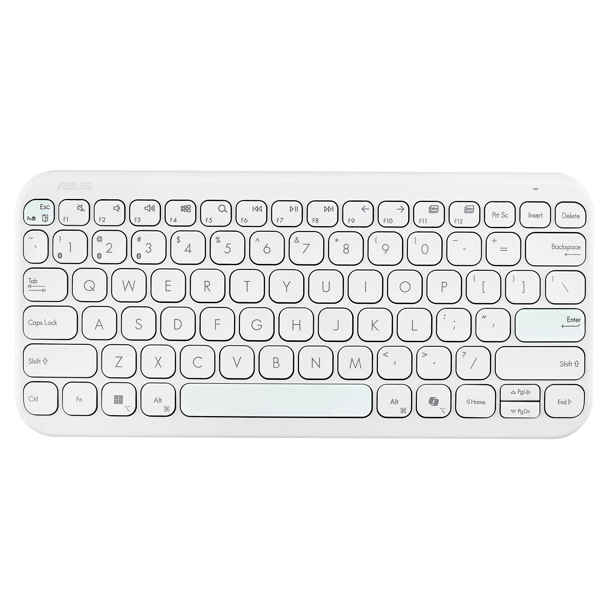 ASUS KW100 Keyboard QWERTZ white