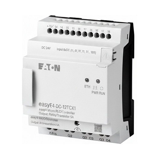 MOE EASY-E4-DC-12TCX1 Steuerrelais, easyE4 (erweiterbar, Ethernet), 24 V DC, Ein