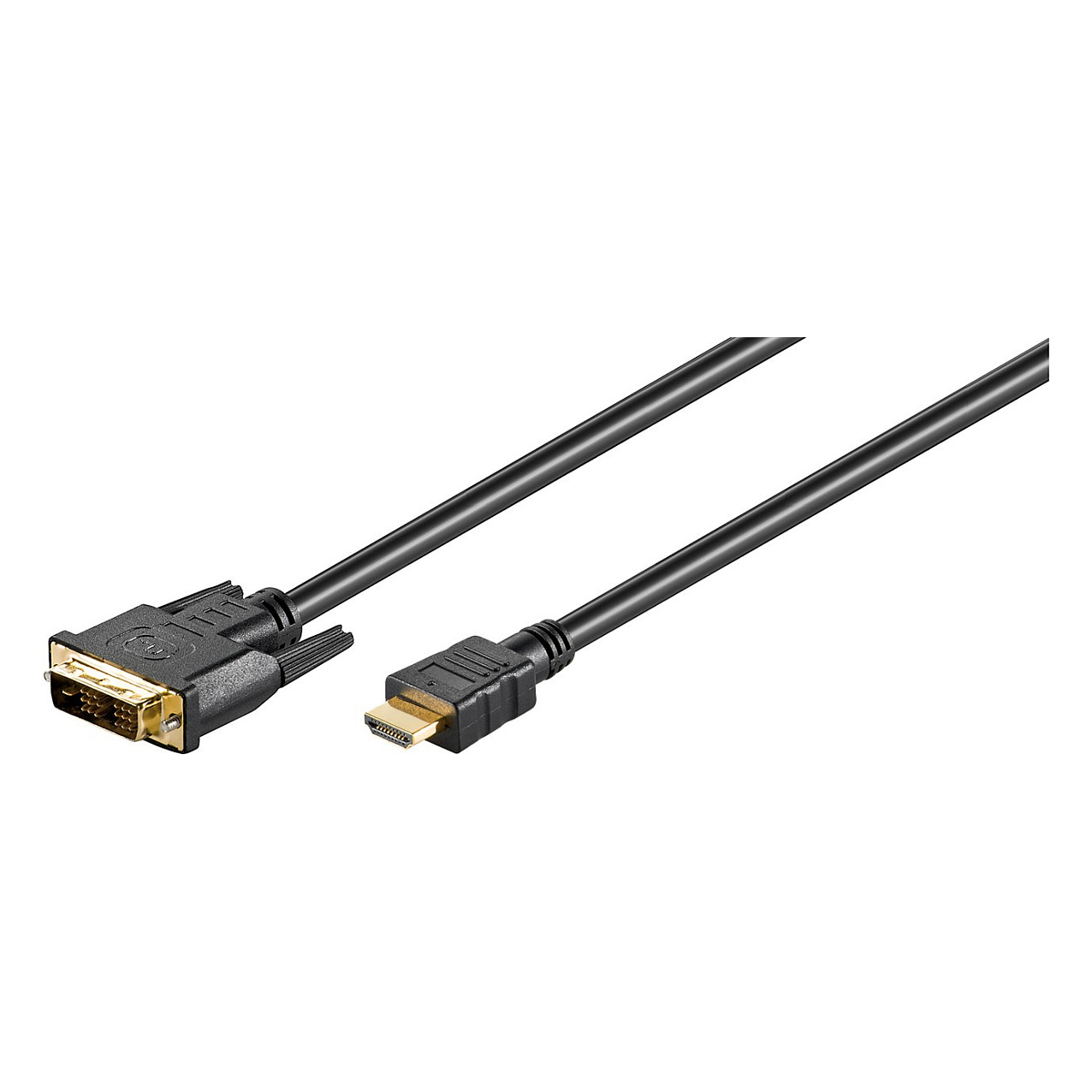 Goobay 1,5m HDMI / DVI-D Kabel 19pol. [HDTV (1080p), vergoldete Kontakte, angespritzte Stecker]