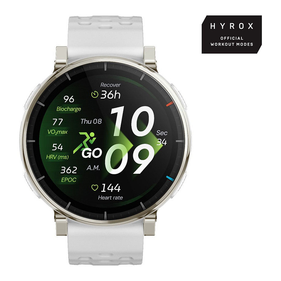 Amazfit Active 3 Premium White Smartwatch HYROX-Modus