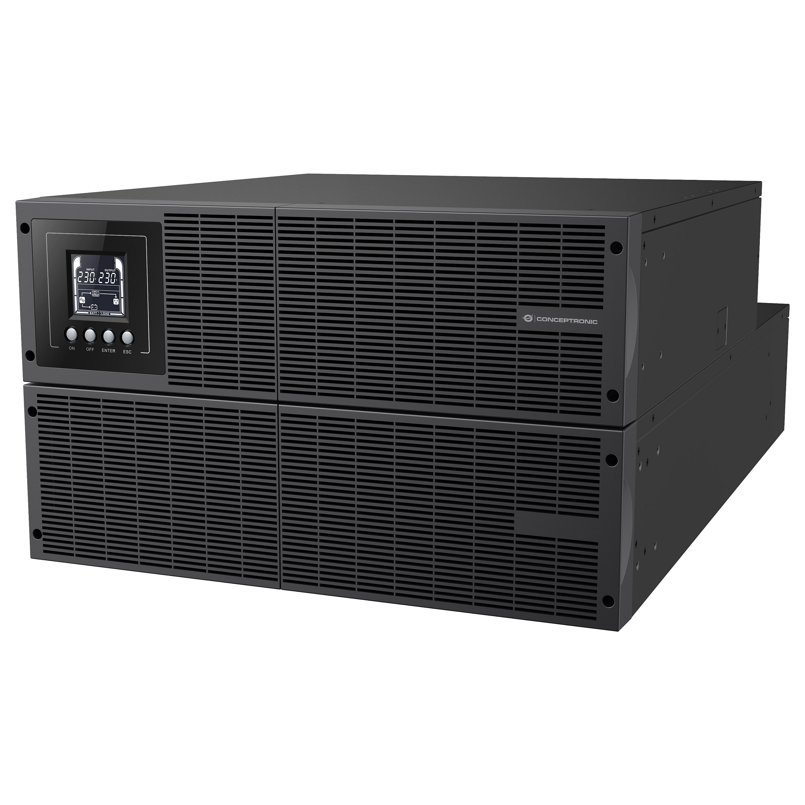 CONCEPTRONIC USV 6000VA/6000W/HID USB/Terminal Rack/Tower sw (Speditionsversand)