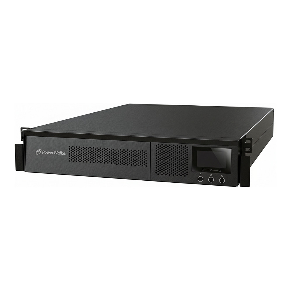 POWERWALKER VFI 2000 RMG PF1 UPS rack-mountable / external 2000Watt 2000VA 7Ah RS-232 USB output connectors 8 2U