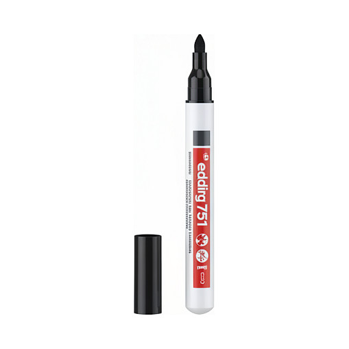 Edding 751 Paint Marker Black Schwarz (4-751001) (4751001)