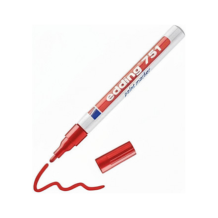 Edding 751 Paint Marker Red (4-751002) (4751002)