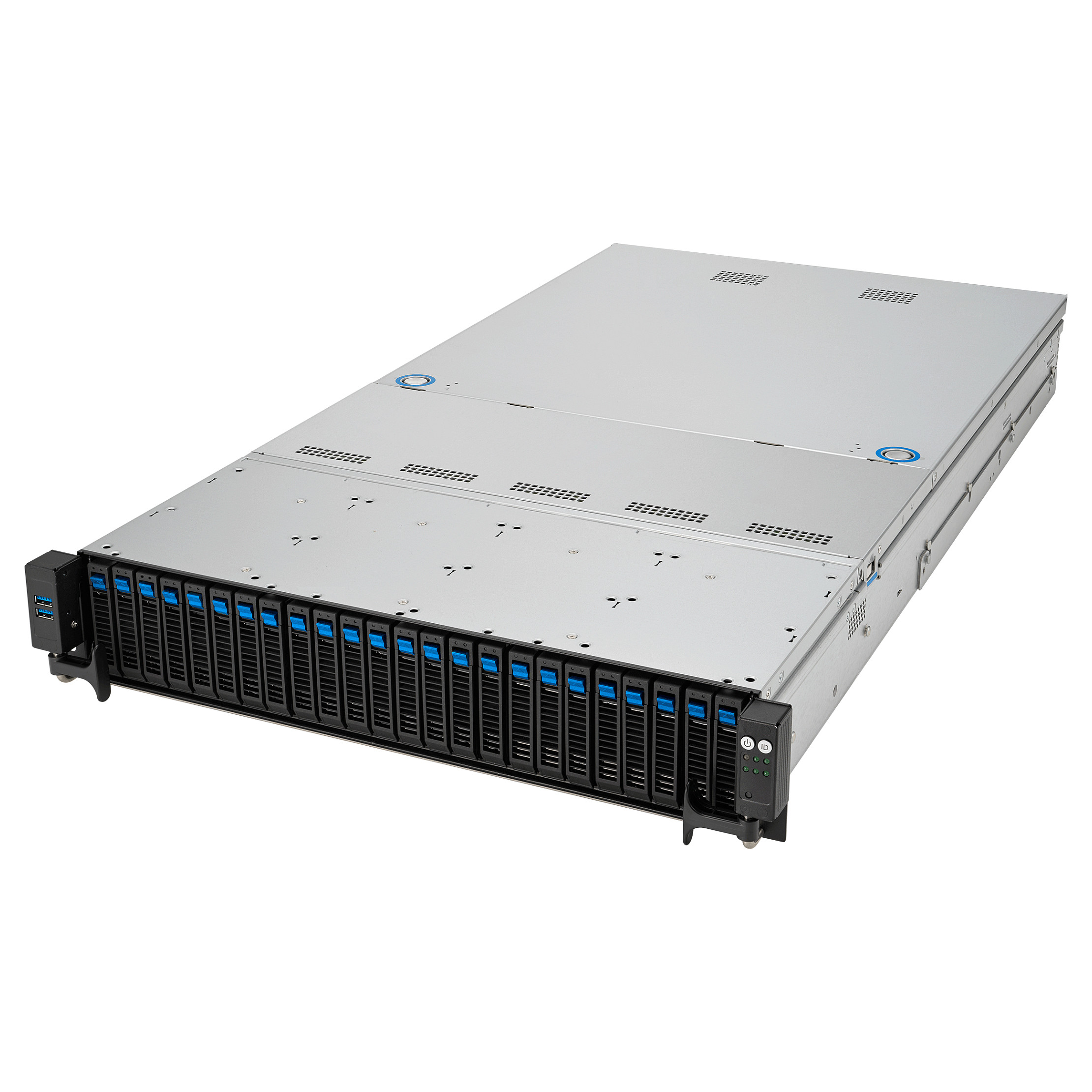 Barebone Server Asus Rack Server RS521A-E12-RS24U/1G/2kW/16NVMe/FAN/RH/OCP/GPU 2U Single Sockel SP5 90SF03X1-M000R0