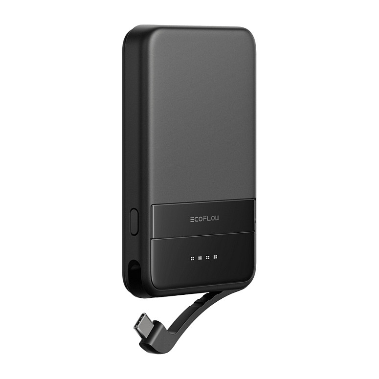EcoFlow Rapid 5000 Powerbank Schwarz 65W Kabel 15W Wireless Schnellladen