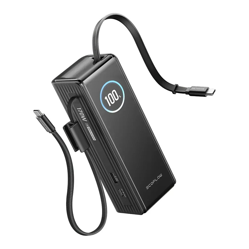 Ecoflow RAPID 25K Built-in cable - Powerbank Black