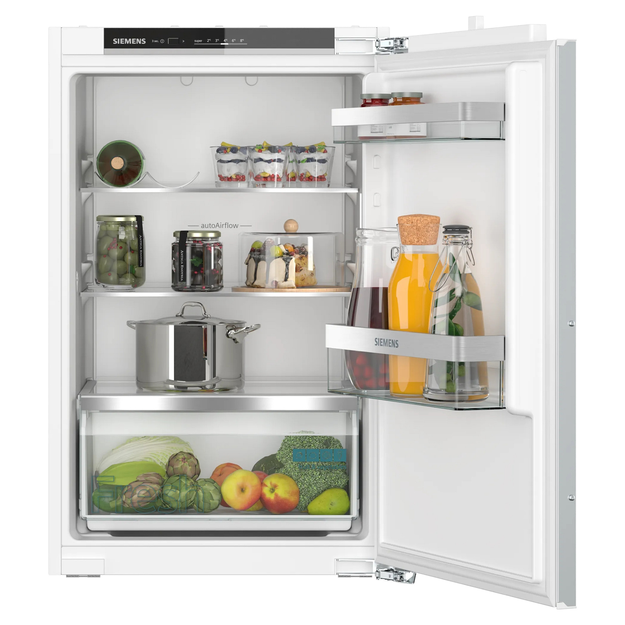 Siemens KI21RVFE0 EB-Kühlschrank E 136L 88cm Festtür freshBox