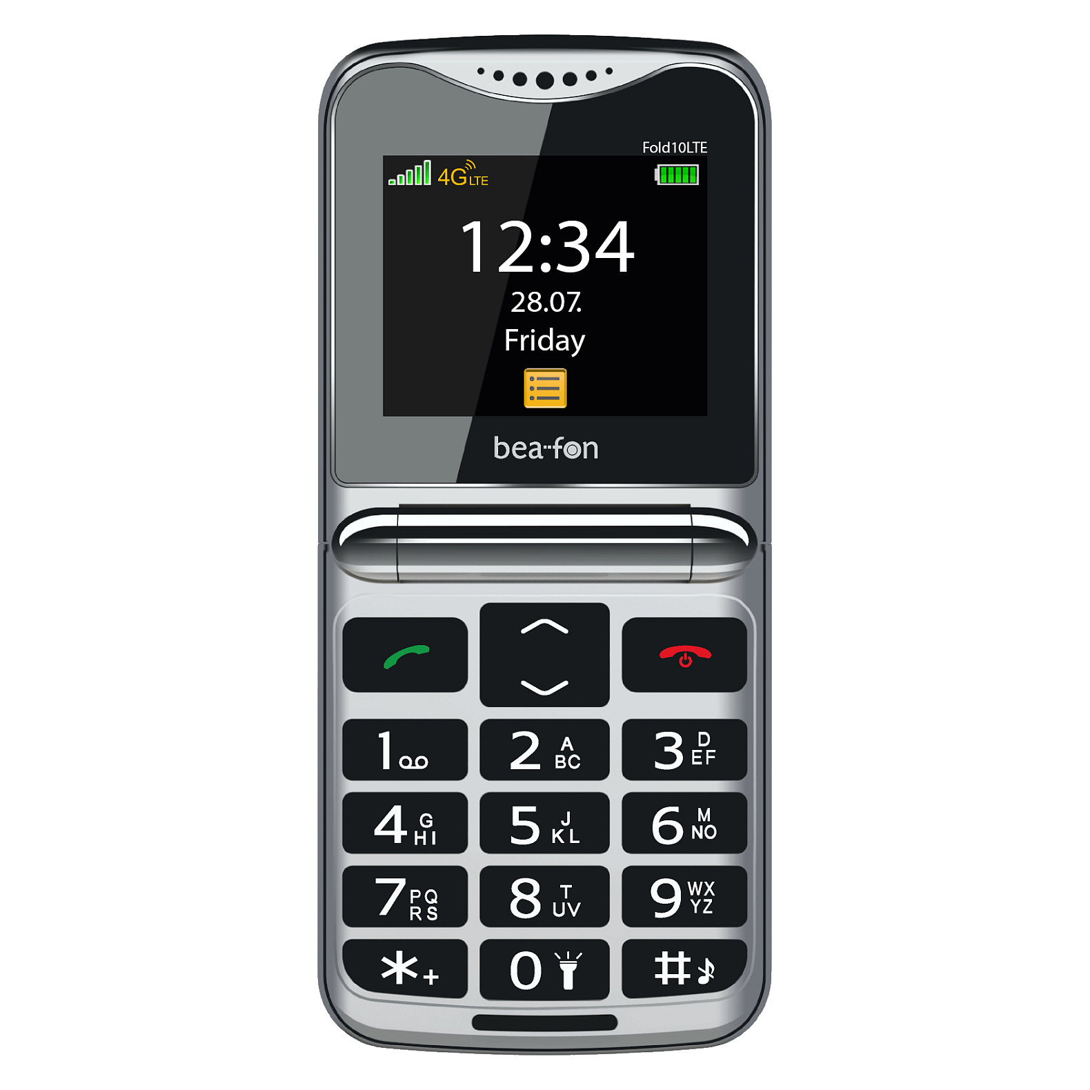 bea-fon Fold10 LTE schwarz-silber