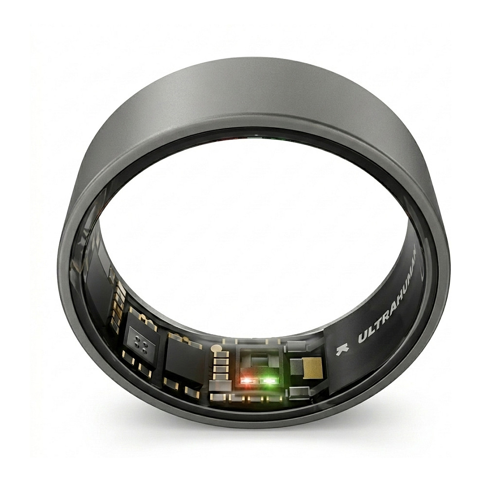 ULTRAHUMAN Ring Air - Smart Ring für Frauen und Männer - Schlaf -und Fitness Tracking Wearable - Herzfrequenz - Smartring Matte Grey Größe 8