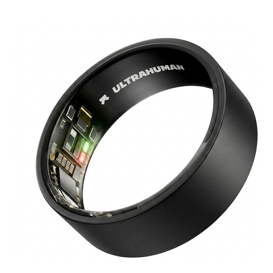 ULTRAHUMAN Ring Air - Smart Ring für Frauen und Männer - Schlaf -und Fitness Tracking Wearable - Herzfrequenz - Smartring Matte Grey Größe 12