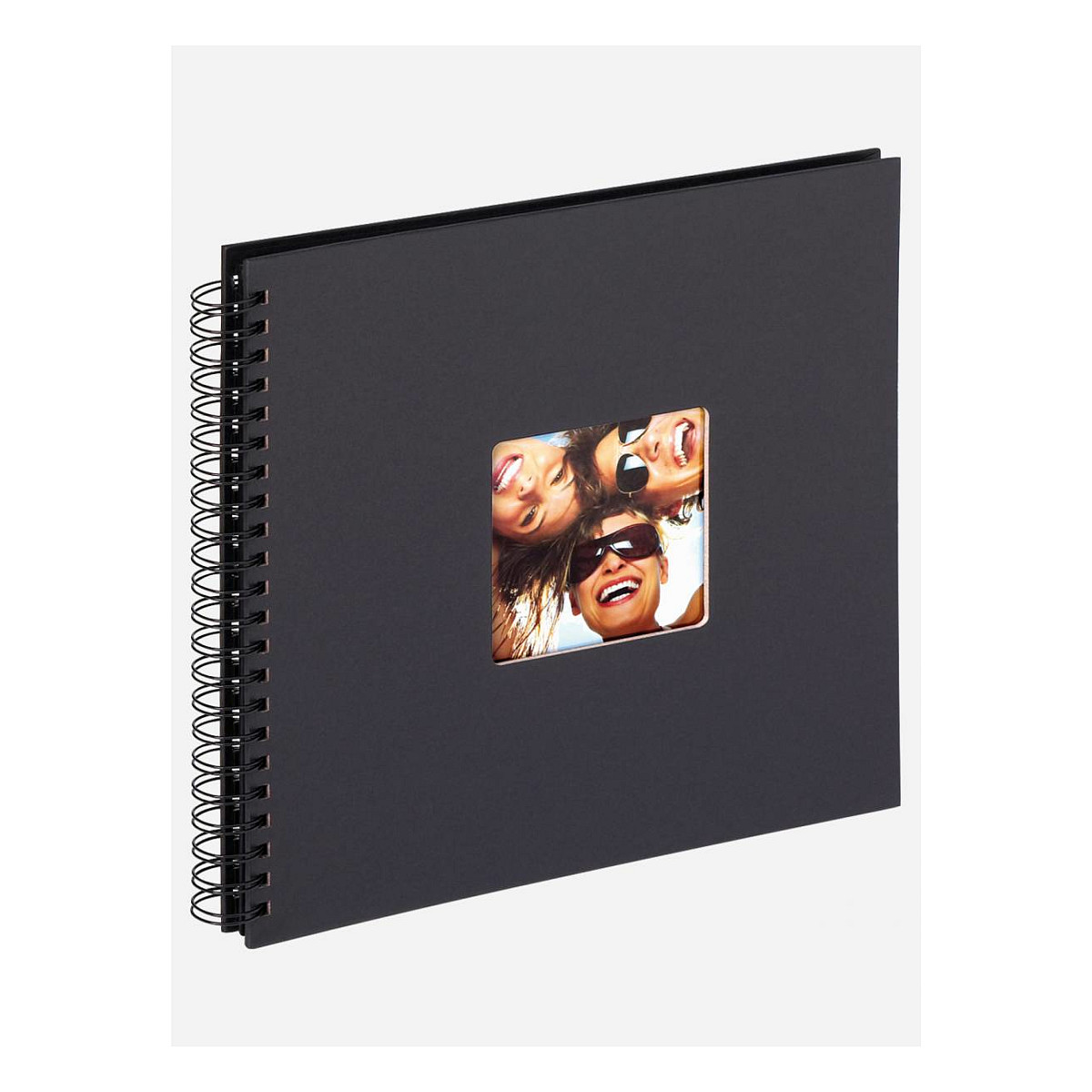 Walther Fun schwarz 30x30 50 schwarze Seiten Spiral SA110B