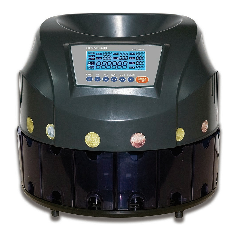 Olympia Münzzählgerät CC 202 schwarz