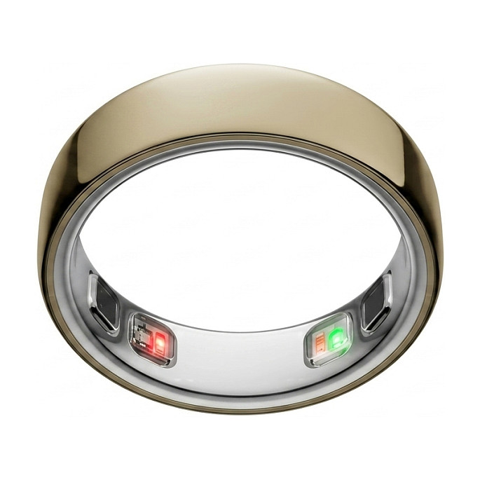 RingConn Smart Ring Gen2 Air für Frauen und Männer - Schlaf- und Fitness Tracking Wearable - Herzfrequenz - Dünengold Größe 11