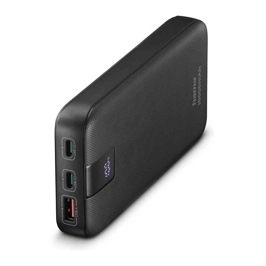HAMA Power Pack PD 10, 10000mAh, 3 Ausgnge Anthrazit