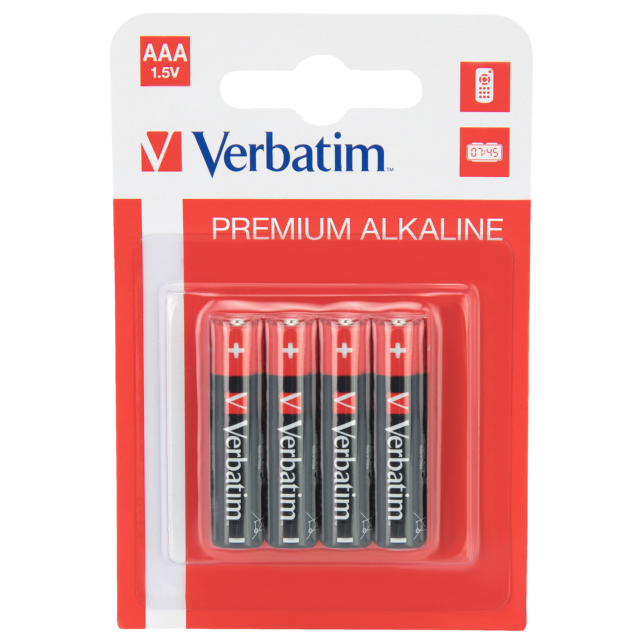 1x4 Verbatim Alkaline Batterie Micro AAA LR 03 49920