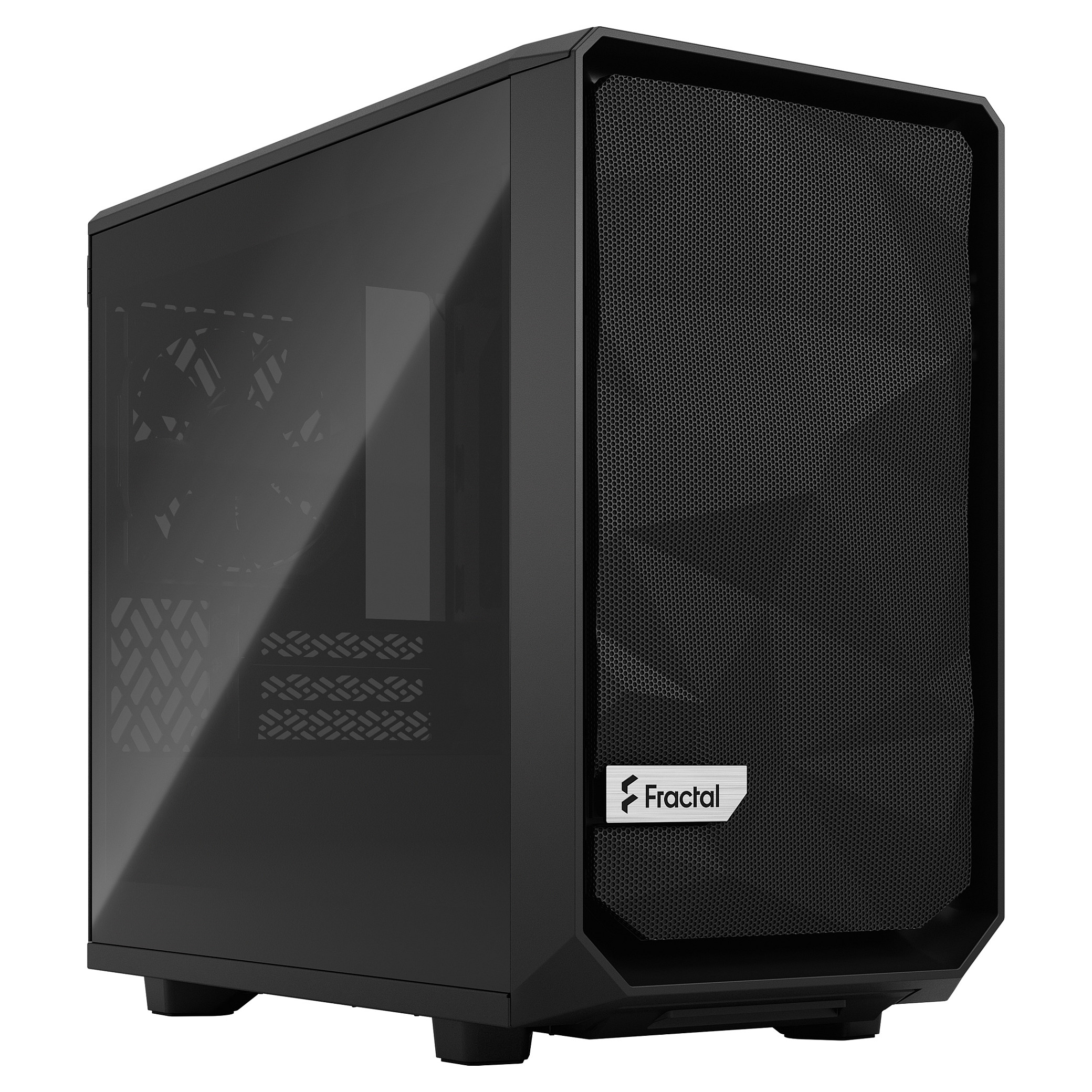 Fractal Design Meshify 2 Nano Gaming Gehäuse Black TG Dark Tint