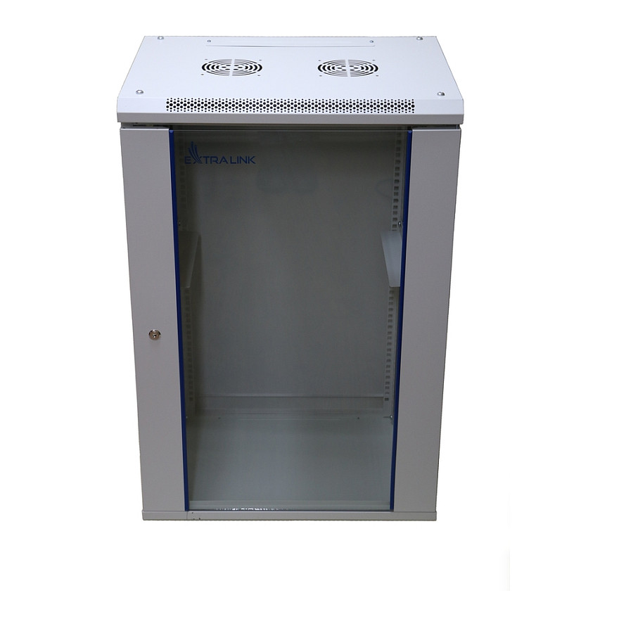 Extralink 18U Wandmontierter Rack-Schrank 600x600 Grau
